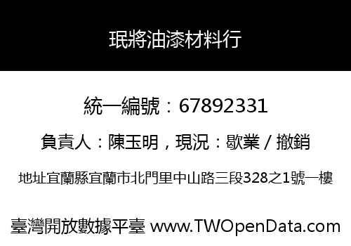 珉將油漆材料行