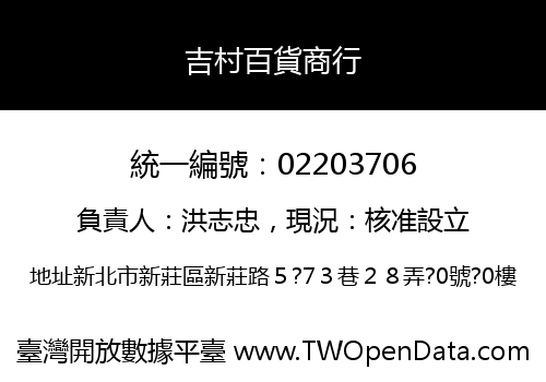 吉村百貨商行