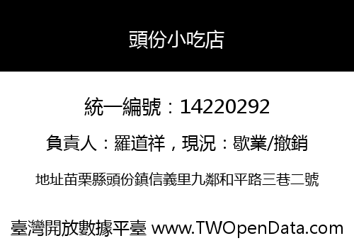 頭份小吃店
