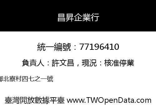 昌昇企業行