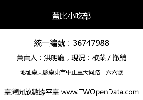 蓋比小吃部