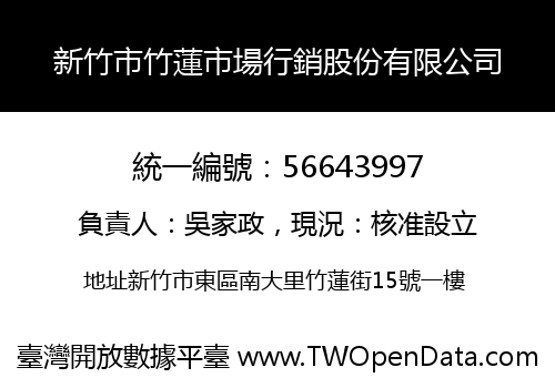 新竹市竹蓮市場行銷股份有限公司