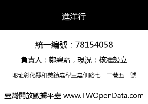 進洋行
