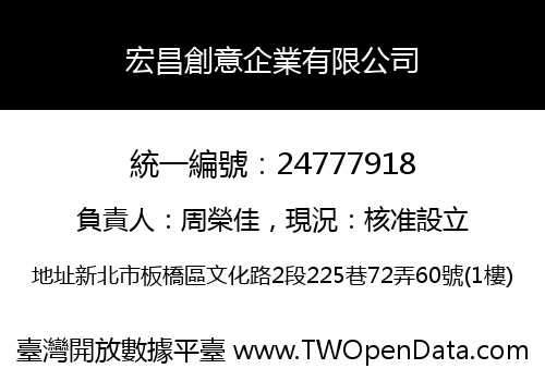 宏昌創意企業有限公司