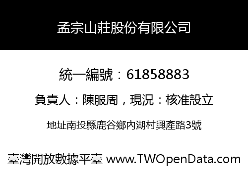 孟宗山莊股份有限公司