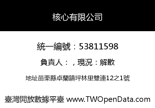 核心有限公司