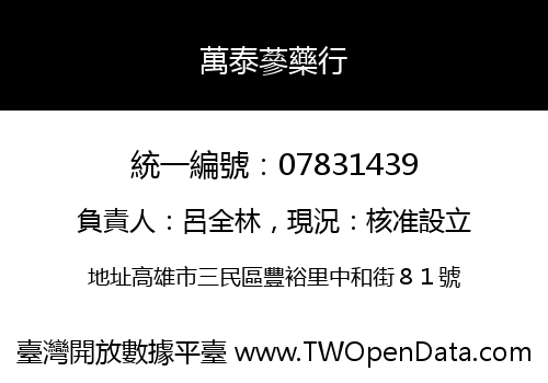 萬泰蔘藥行