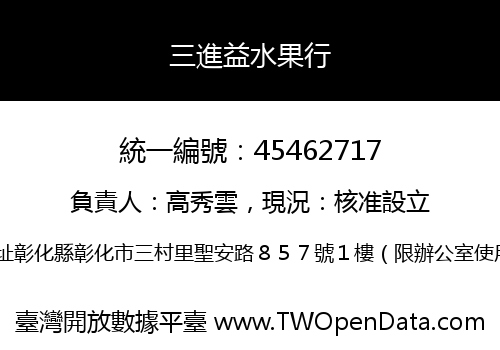 三進益水果行