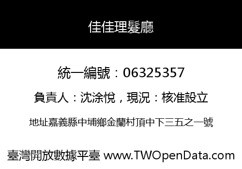 佳佳理髮廳