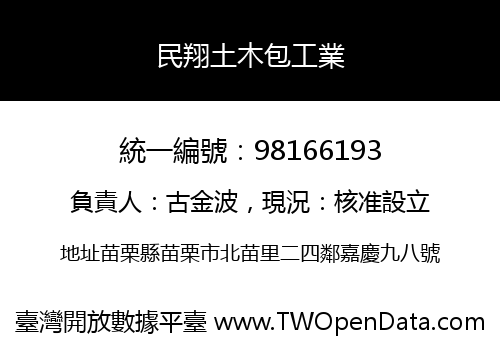 民翔土木包工業