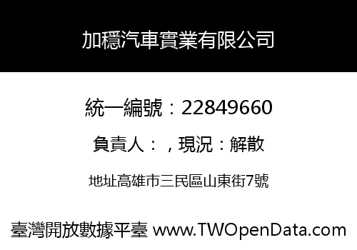 加穩汽車實業有限公司