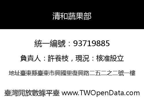 清和蔬果部