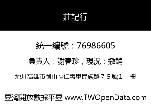 莊記行