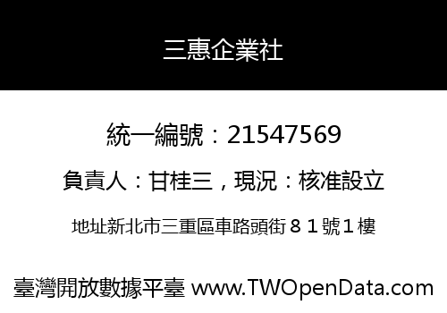 三惠企業社