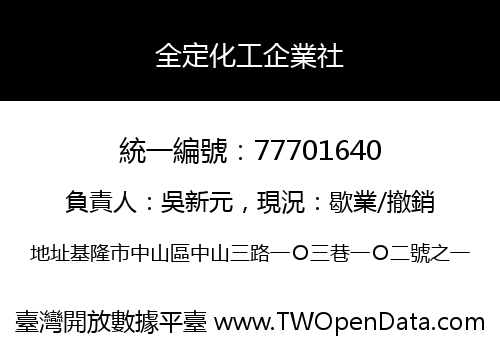 全定化工企業社
