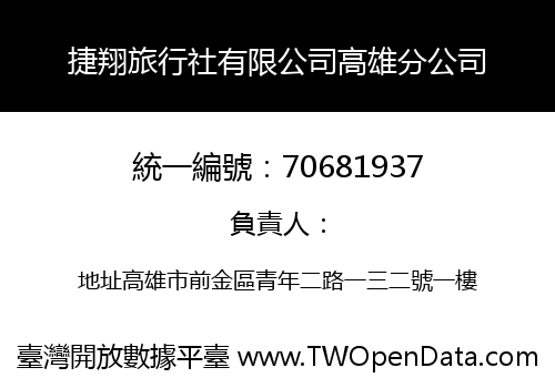 捷翔旅行社有限公司高雄分公司