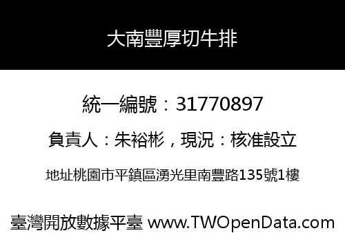 大南豐厚切牛排