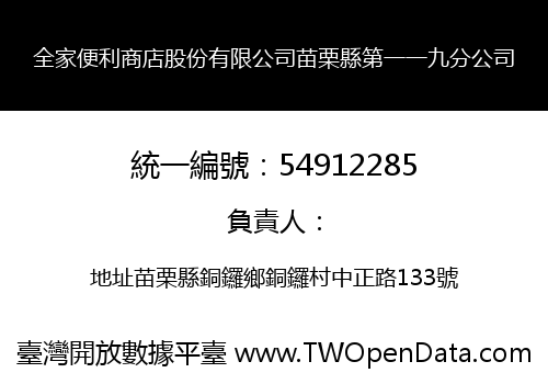 全家便利商店股份有限公司苗栗縣第一一九分公司