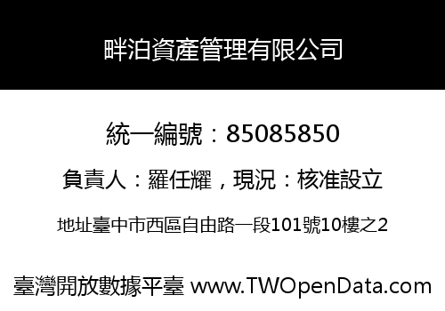 畔泊資產管理有限公司