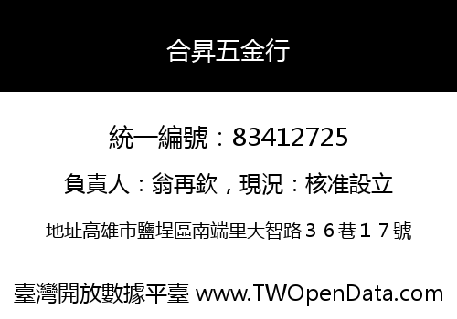 合昇五金行
