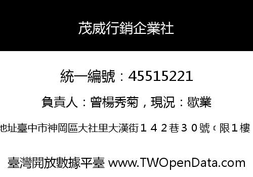 茂威行銷企業社