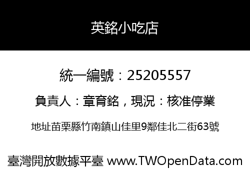 英銘小吃店