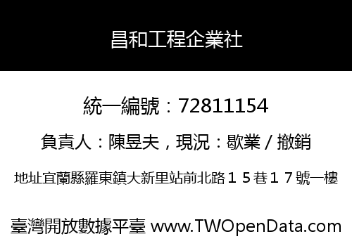 昌和工程企業社