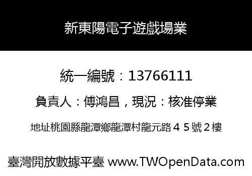 新東陽電子遊戲場業