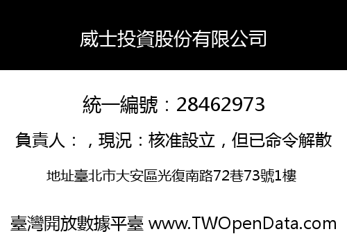 威士投資股份有限公司