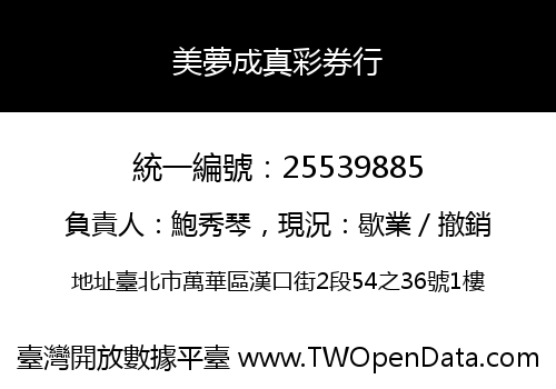 美夢成真彩券行