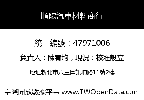 順陽汽車材料商行