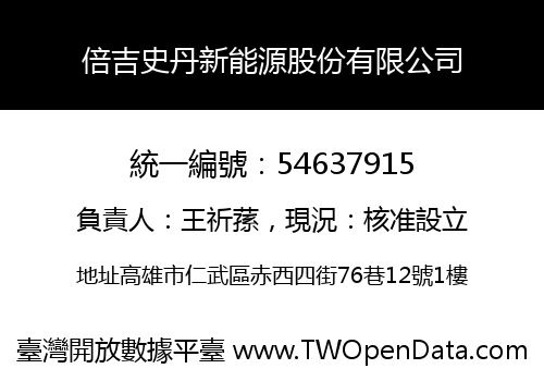 倍吉史丹新能源股份有限公司