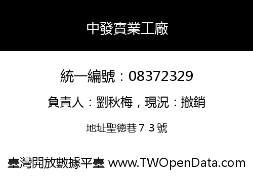 中發實業工廠