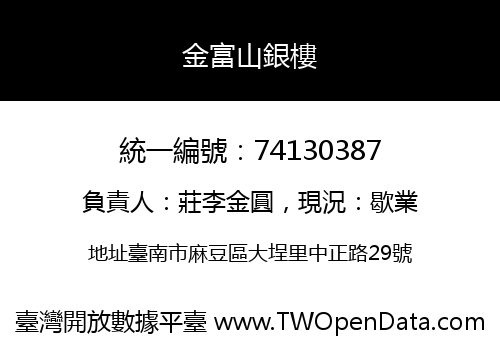 金富山銀樓