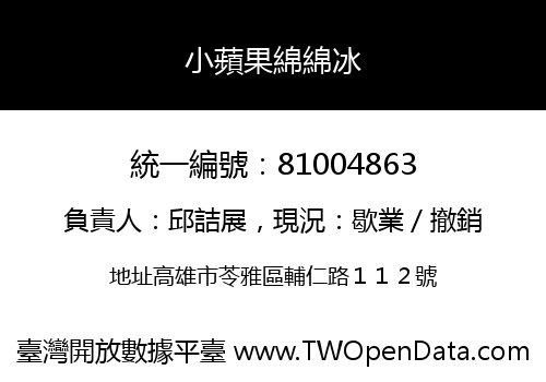 小蘋果綿綿冰