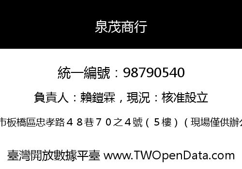 泉茂商行