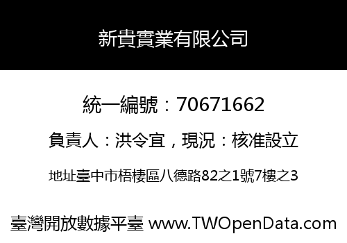 新貴實業有限公司