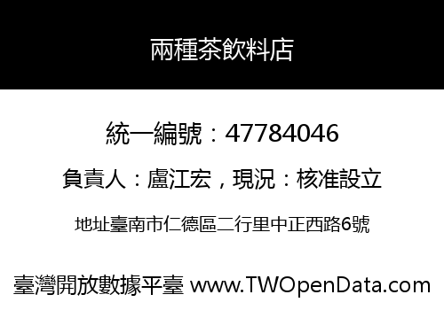 兩種茶飲料店
