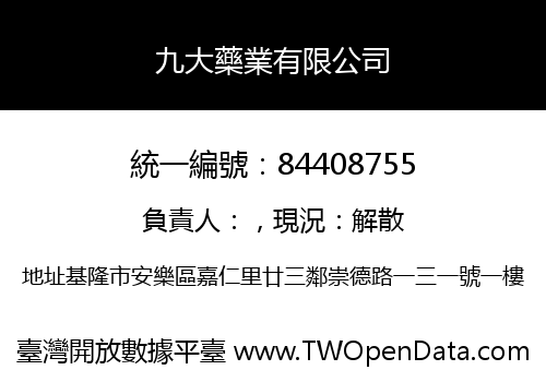 九大藥業有限公司