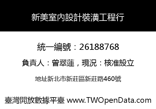 新美室內設計裝潢工程行