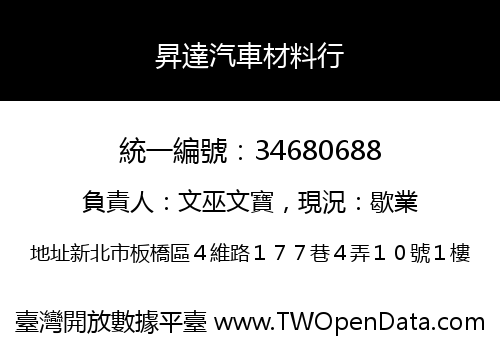昇達汽車材料行