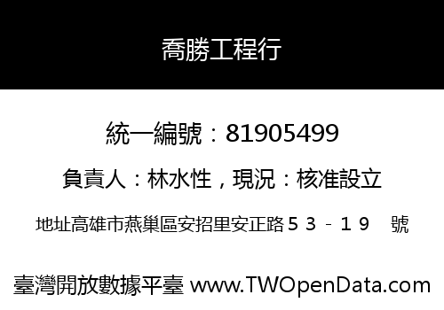 喬勝工程行