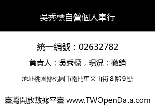 吳秀標自營個人車行