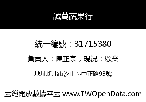 誠萬蔬果行