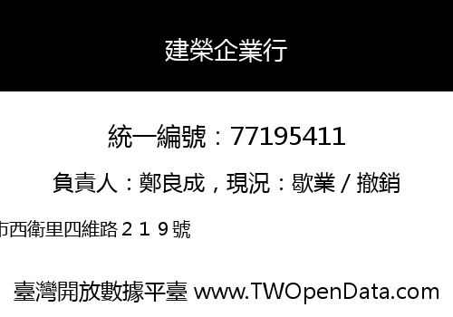 建榮企業行