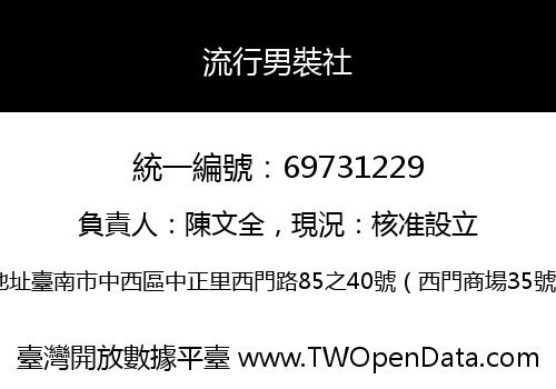 流行男裝社