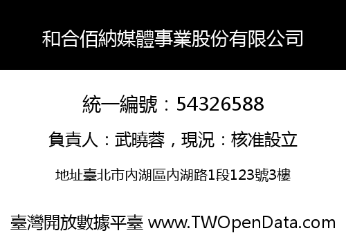 和合佰納媒體事業股份有限公司