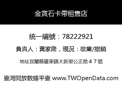 金寶石卡帶租售店