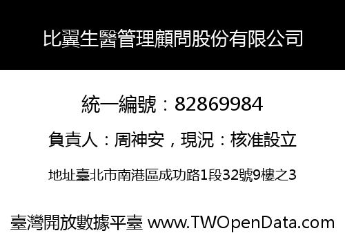 比翼生醫管理顧問股份有限公司