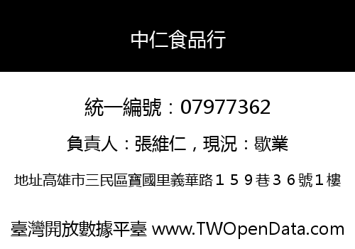 中仁食品行